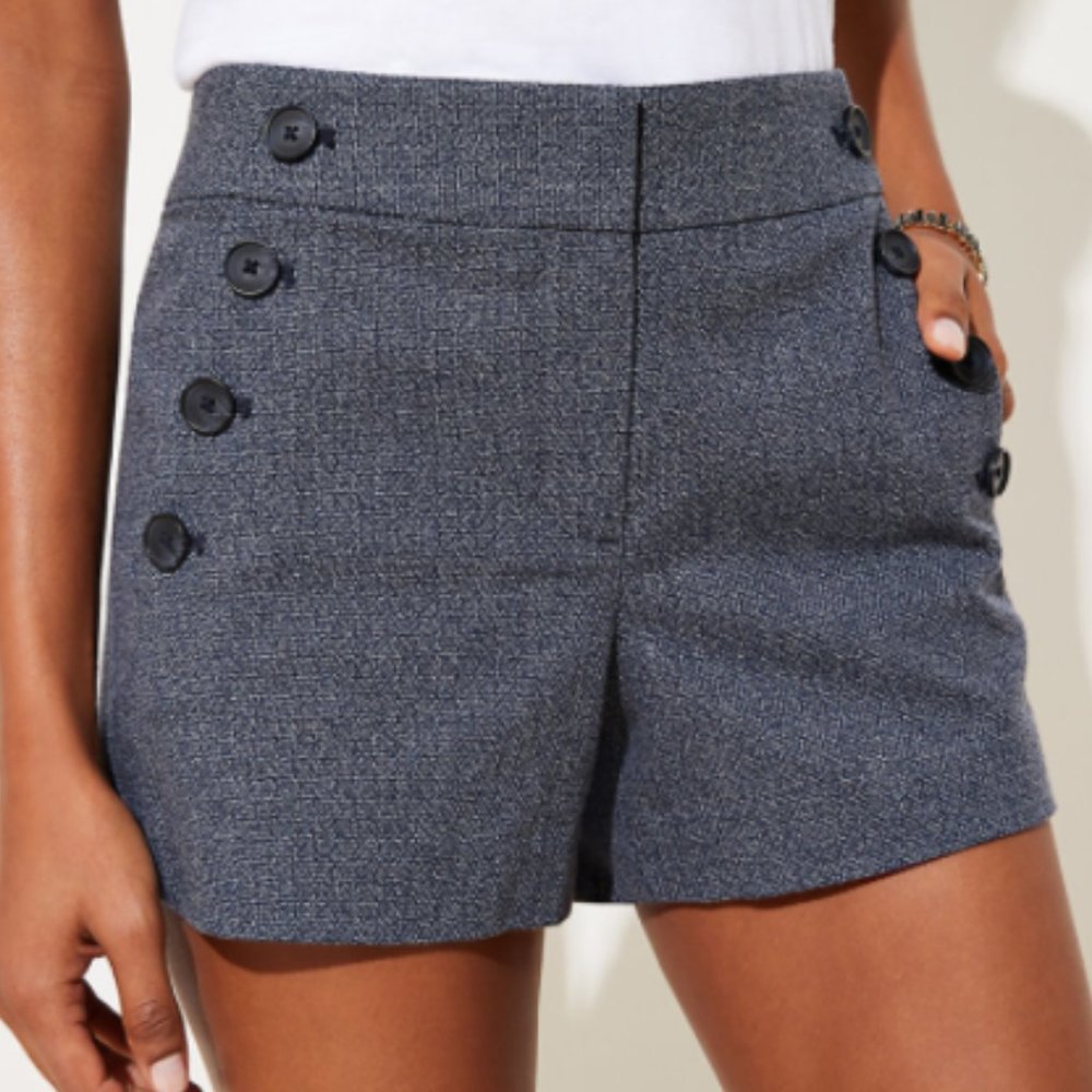 LOFT Textured Sailor Shorts Size 10